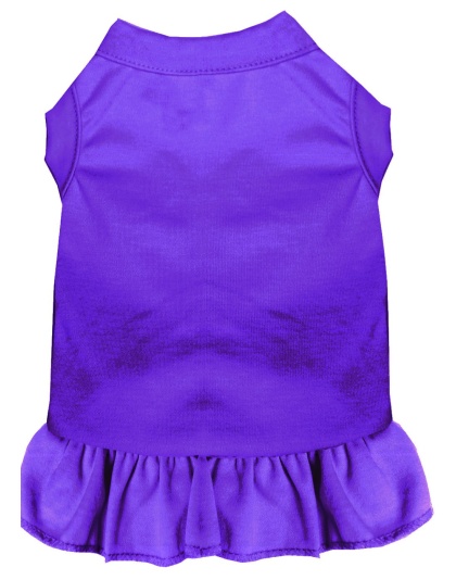 Plain Pet Dress Purple 4X