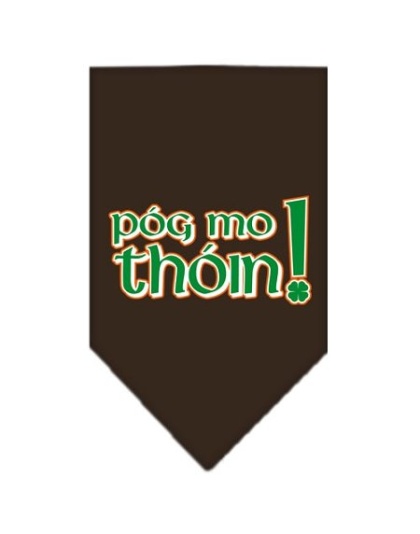 Pog Mo Thoin Screen Print Bandana Cocoa Large