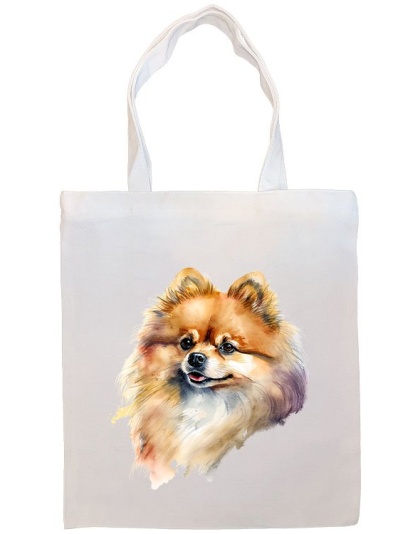 Pomeranian Canvas Tote Bag Style1