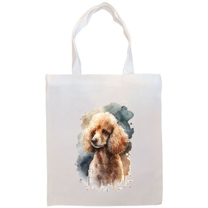 Poodle Canvas Tote Bag Style1