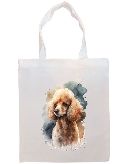 Poodle Canvas Tote Bag Style1