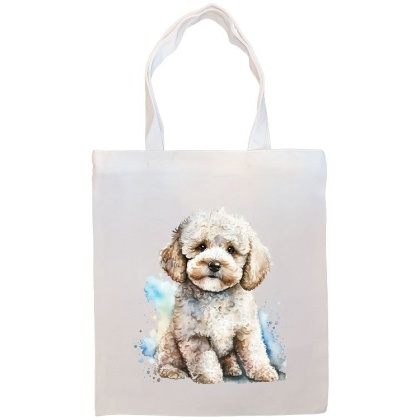 Poodle Canvas Tote Bag Style4