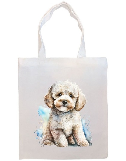 Poodle Canvas Tote Bag Style4