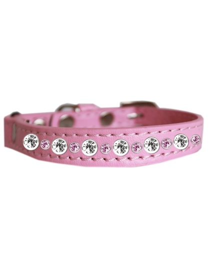 Posh Jeweled Cat Collar Light Pink Size 10