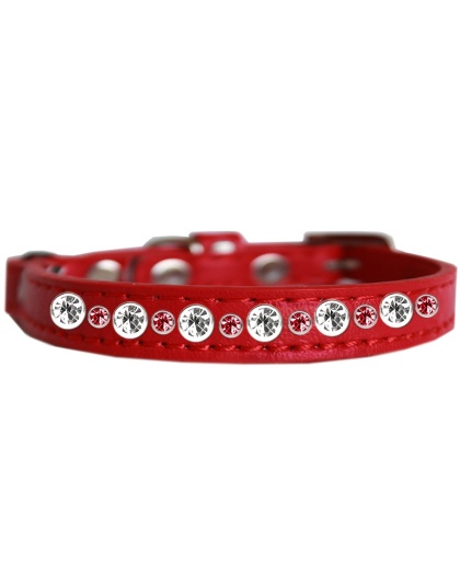 Posh Jeweled Cat Collar Red Size 10