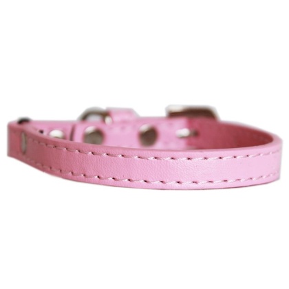 Premium Plain Cat safety collar Light Pink Size 10