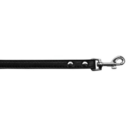 Premium plain pet leash 1/2" wide x 4' long Black