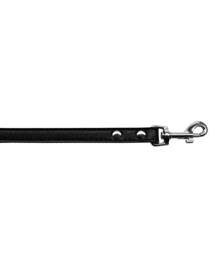 Premium plain pet leash 1/2" wide x 4' long Black