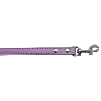 Premium plain pet leash 1/2" wide x 4' long Lavender