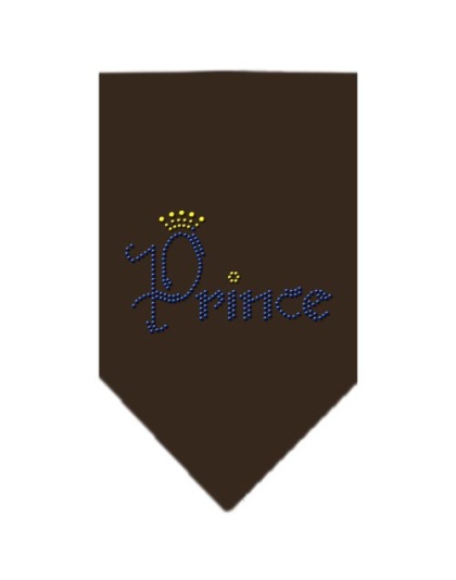 Prince Rhinestone Bandana Cocoa Large