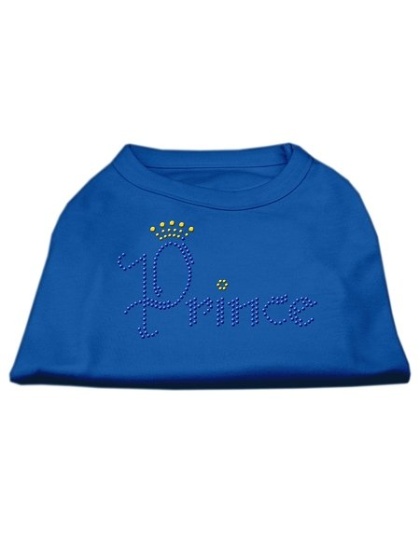 Prince Rhinestone Shirts Blue Lg