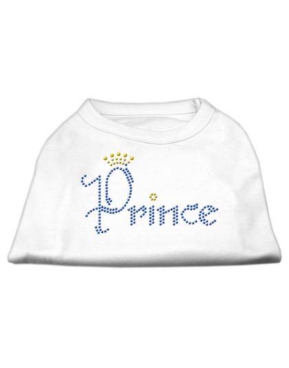 Prince Rhinestone Shirts White L