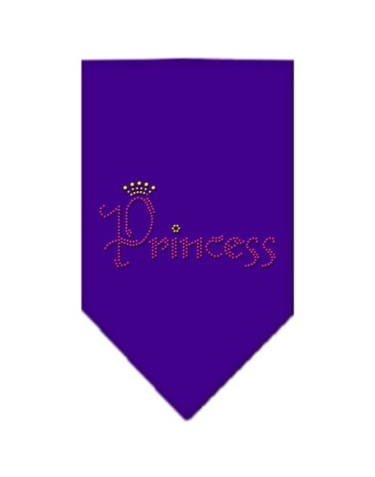 Princess Rhinestone Bandana Purple Large