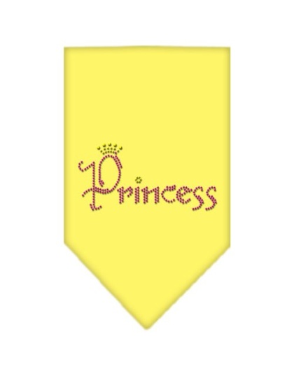 Princess Rhinestone Bandana Yellow Large