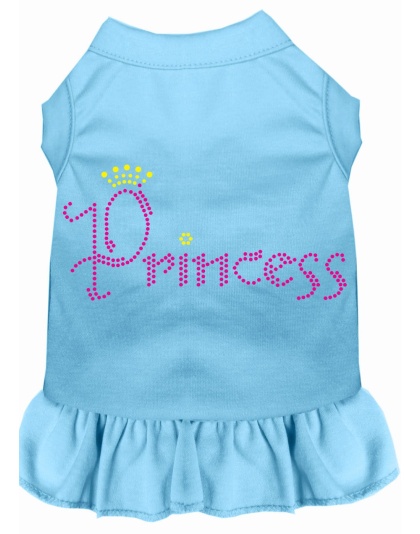 Princess Rhinestone Dress Baby Blue 4X