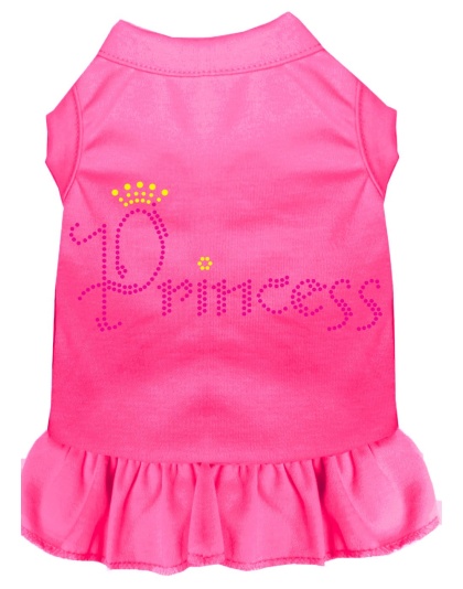 Princess Rhinestone Dress Bright Pink 4X