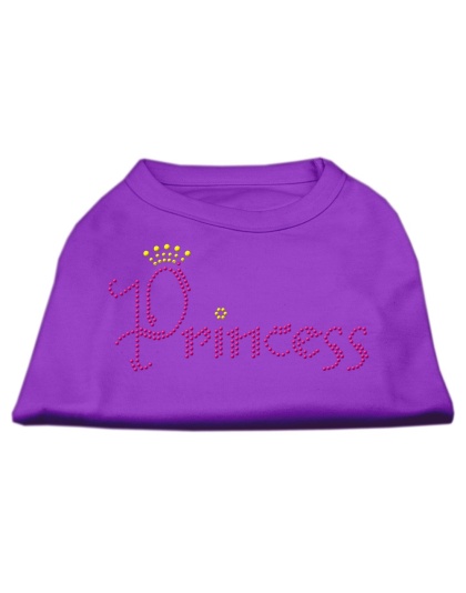 Princess Rhinestone Shirts Purple L