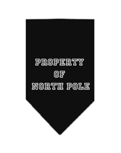 Property of North Pole Screen Print Bandana Black Large