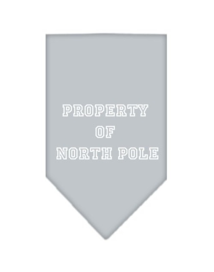 Property of North Pole Screen Print Bandana Grey Large