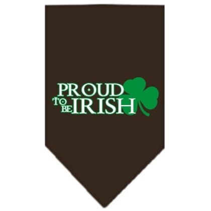 Proud to be Irish Screen Print Bandana Cocoa Large