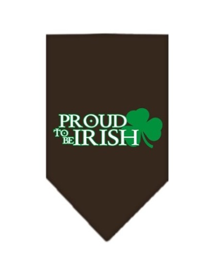 Proud to be Irish Screen Print Bandana Cocoa Large