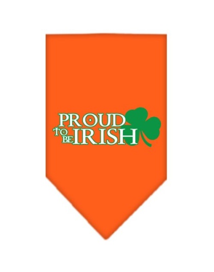 Proud to be Irish Screen Print Bandana Orange Large