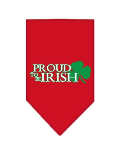 Proud to be Irish Screen Print Bandana Red Large