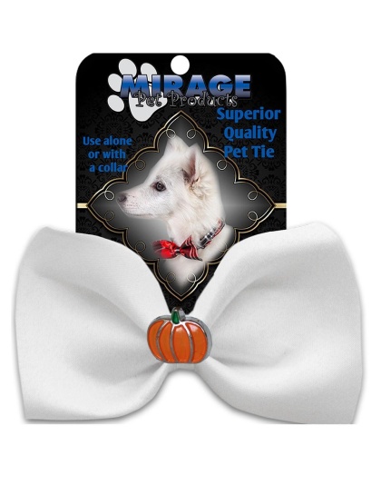 Pumpkin Widget Pet Bowtie White