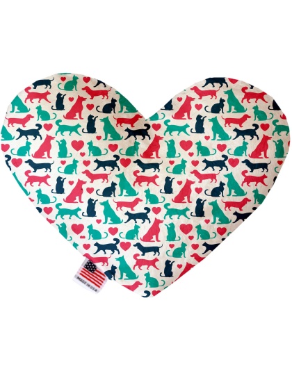 Pups and Kits 6 inch Canvas Heart Dog Toy