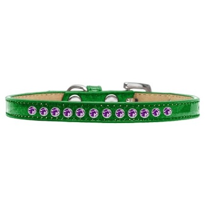 Purple Crystal Size 10 Emerald Green Puppy Ice Cream Collar