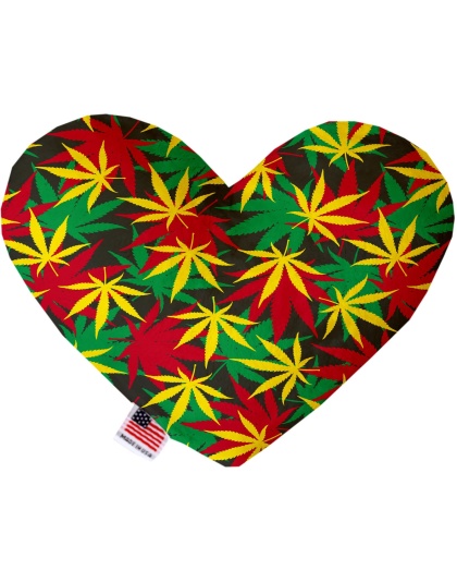 Rasta Mary Jane 6 inch Canvas Heart Dog Toy