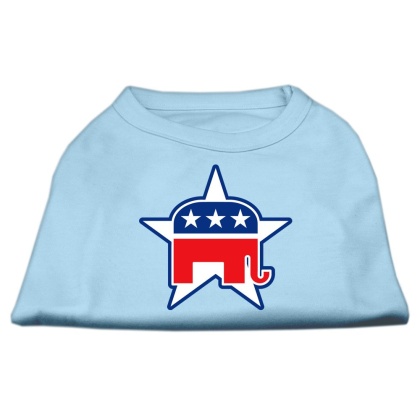 Republican Screen Print Shirts Baby Blue L