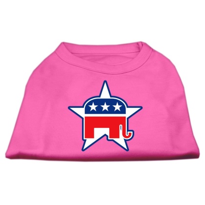 Republican Screen Print Shirts Bright Pink L