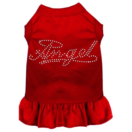 Rhinestone Angel Dress Red 4X