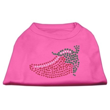 Rhinestone Chili Pepper Shirts Bright Pink L