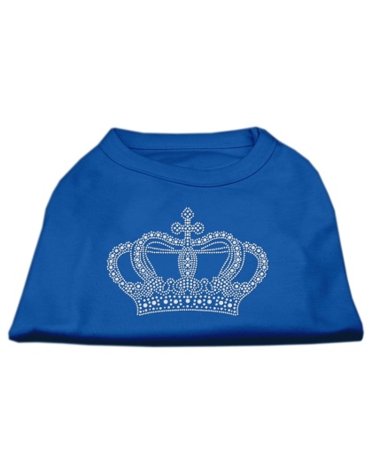 Rhinestone Crown Shirts Blue Lg