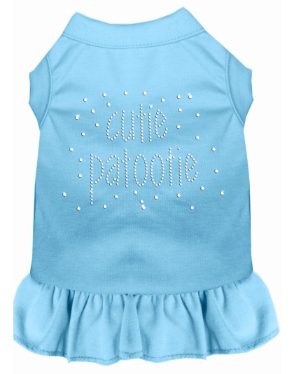 Rhinestone Cutie Patootie Dress Baby Blue 4X