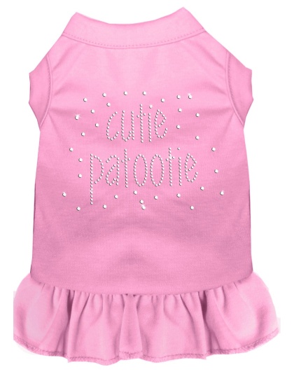 Rhinestone Cutie Patootie Dress Light Pink 4X