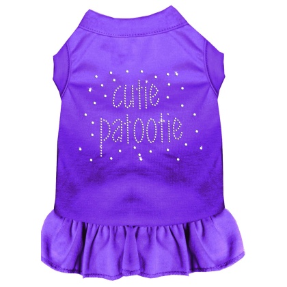 Rhinestone Cutie Patootie Dress Purple 4X