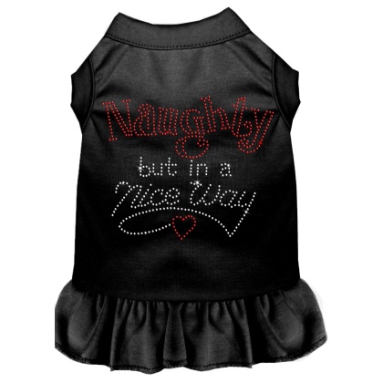 Rhinestone Naughty but in a nice way Dress Black 4X