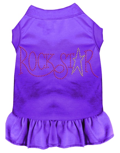 Rhinestone RockStar Dress Purple 4X