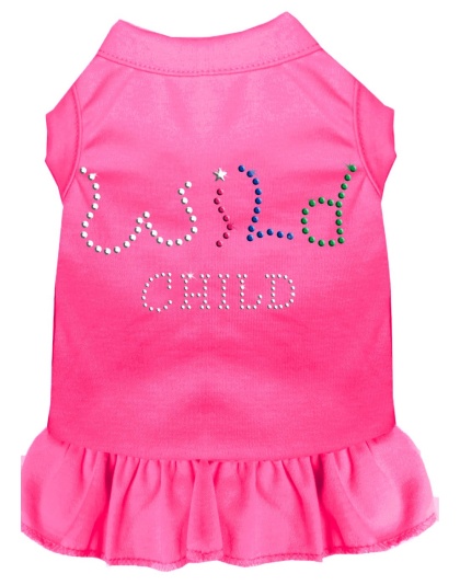 Rhinestone Wild Child Dress Bright Pink 4X