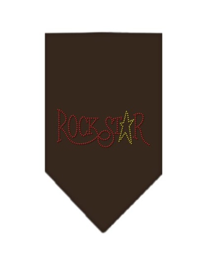 Rock Star Rhinestone Bandana Cocoa Large