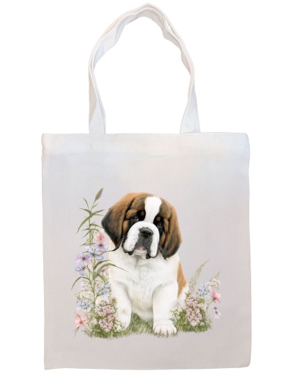 Saint Bernard Canvas Tote Bag Style4