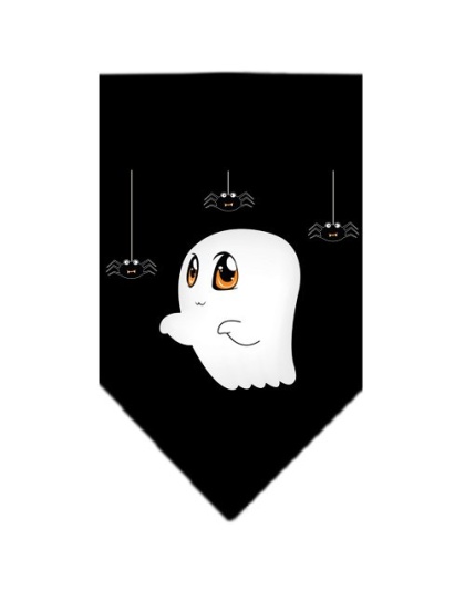 Sammy the Ghost Screen Print Bandana Black Large