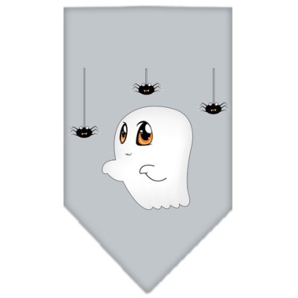 Sammy the Ghost Screen Print Bandana Grey Large