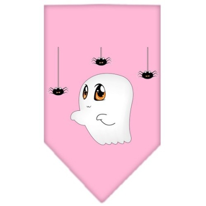 Sammy the Ghost Screen Print Bandana Light Pink Large