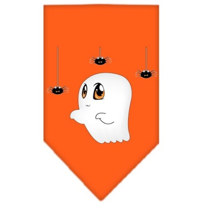 Sammy the Ghost Screen Print Bandana Orange large