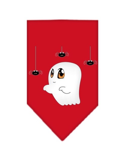 Sammy the Ghost Screen Print Bandana Red Large