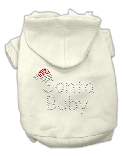 Santa Baby Hoodies Cream L